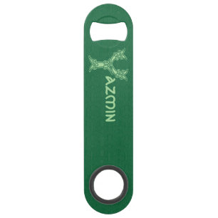 Rechteckige keltische Knoten Dekorative Hauptstadt Speed Flaschenöffner