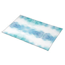 Rechteckige Matte mit Wasserfarben-Design 