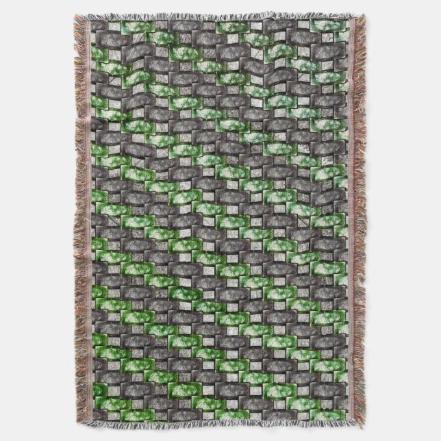 Rechteckige Schnitte und gefärbte, graugrüne Decke (Vorderseite Vertikal)