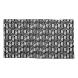 Rechteckige Teller geschnitzt und gefärbt, schwarz Kissenbezug