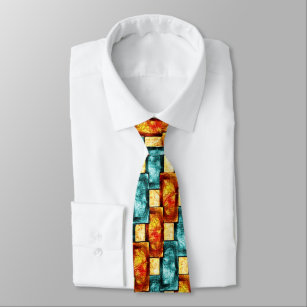 Rechteckige Teller, geschnitzt und gefärbt, Zyanor Krawatte