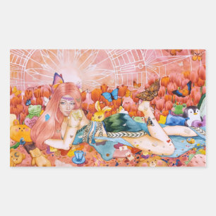 RECHTECKIGER AUFKLEBER