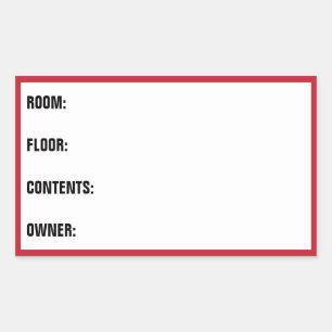 RECHTECKIGER AUFKLEBER