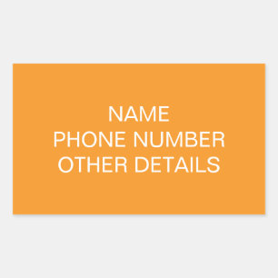 RECHTECKIGER AUFKLEBER