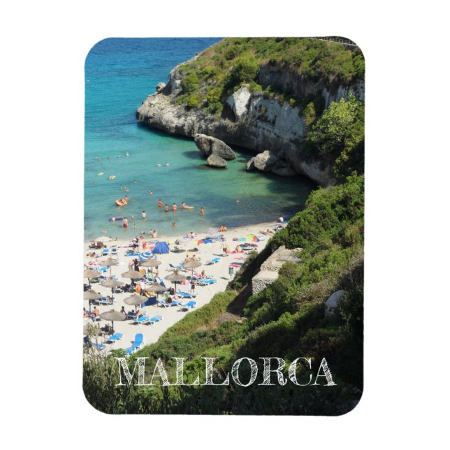 rechteckiger Magnet Buchten von Mallorca - Majorca (Vertikal)