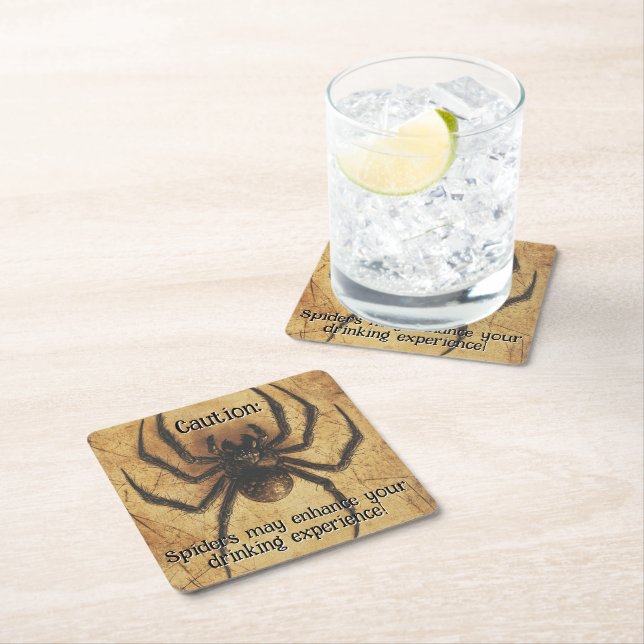 🕷️ RECHTECKIGER PAPPUNTERSETZER (Vor Ort)