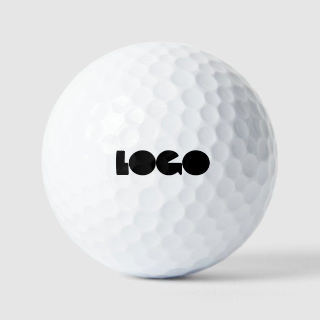 Rechteckiges Logo Firma White Business Club Marke Golfball (Vorderseite)