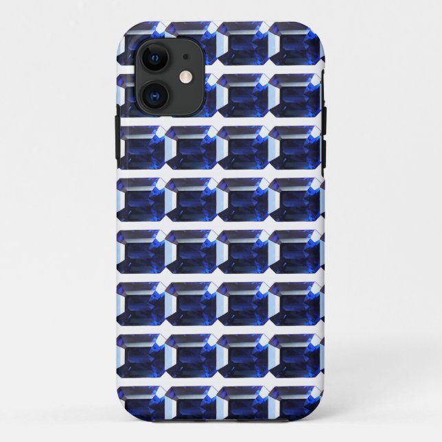 Rechteckiges Sapphire Blue Case-Mate iPhone Hülle (Rückseite)