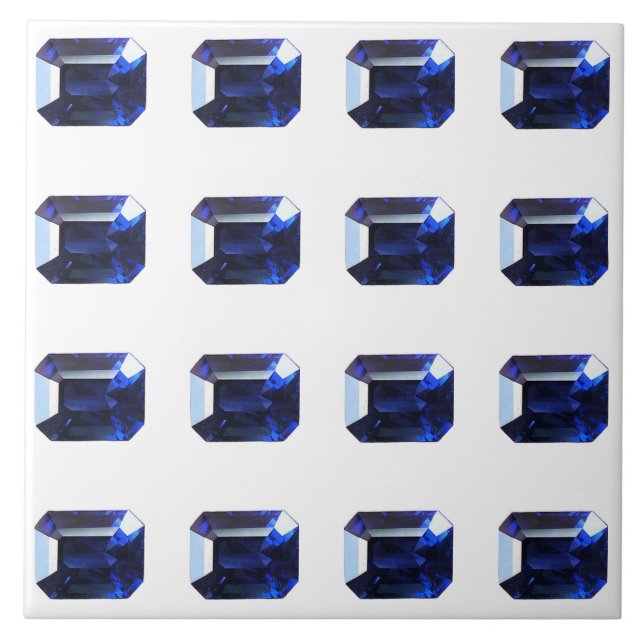 Rechteckiges Sapphire Blue Fliese (Vorderseite)