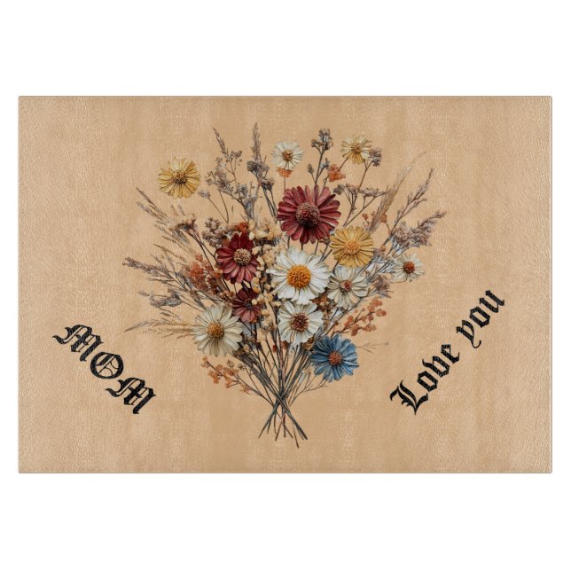 Rechteckiges Schneidebrett für die Mama (Vorderseite)