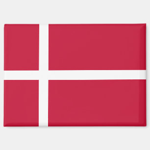 Rechteckmagnet mit der Nationalflagge Dänemarks Magnet