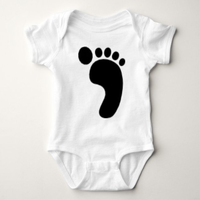 Rechter Fußdruck Baby Strampler (Vorderseite)