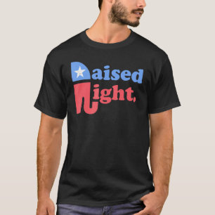 Rechter republikanischer Elefant Retro Style Dista T-Shirt