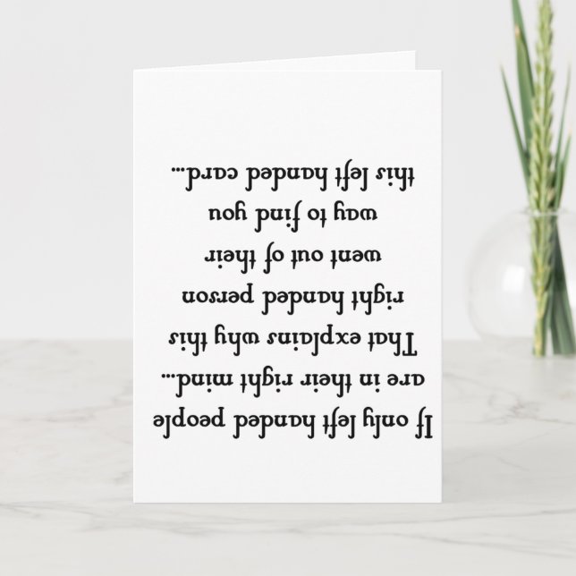 rechter Verstand Karte (Vorderseite)