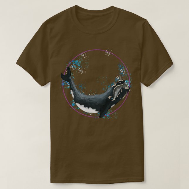Rechter Whale T-Shirt (Design vorne)
