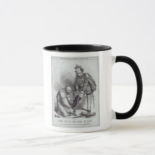 Rechtes Bein im Stiefel bei Last Tasse