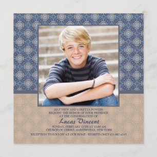 Rechtes Foto Religiöse Einladung