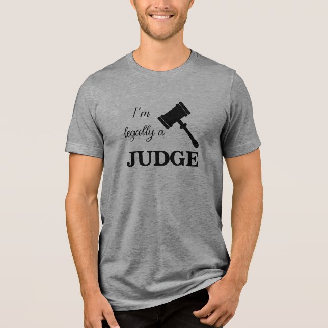Rechtlich ein Richter Tri-Blend Shirt (Vorderseite)