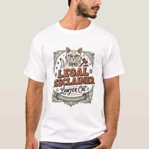 Rechtliche Hinweise Anwalt Katze Rechtliche Hinwei T-Shirt