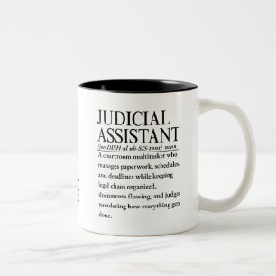 Rechtlicher Assistent Zweifarbige Tasse