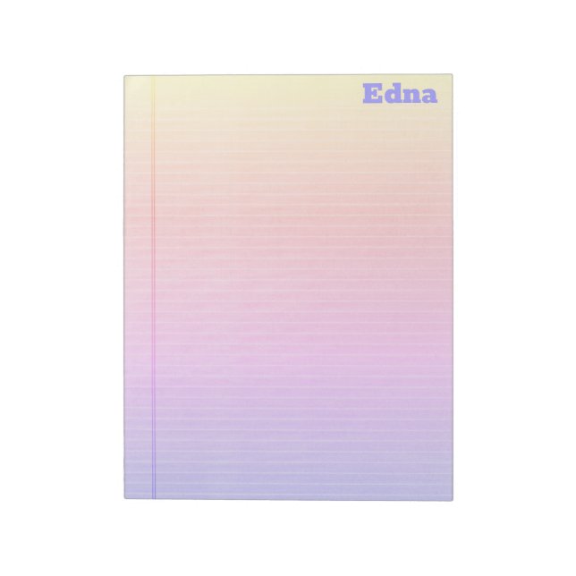 Rechtlicher Name des Pad Rainbow Gradient Darker Notizblock (Rotiert)