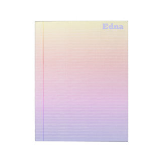 Rechtlicher Pad Rainbow Gradient Notizblock