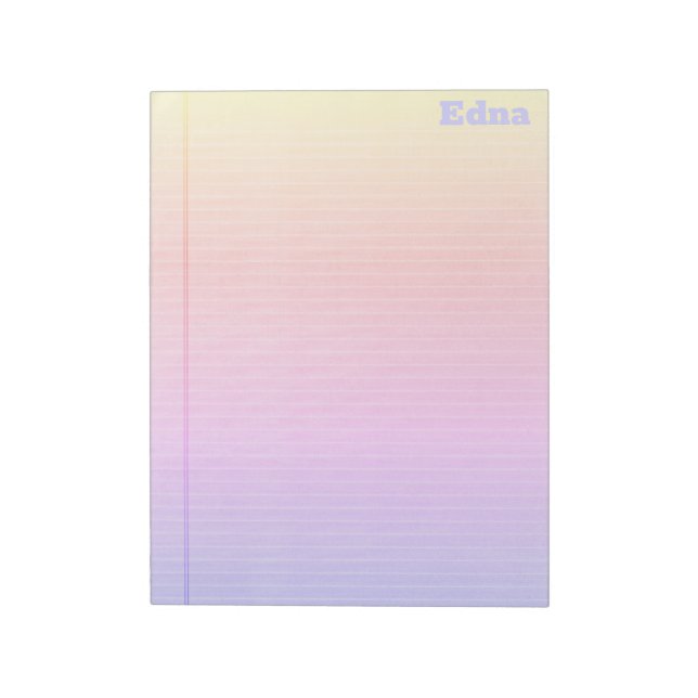 Rechtlicher Pad Rainbow Gradient Notizblock (Rotiert)