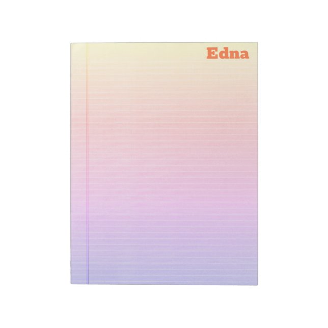 Rechtlicher Pad Rainbow Gradient Notizblock (Rotiert)
