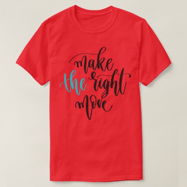 Rechts bewegen 1 T-Shirt (Design vorne)