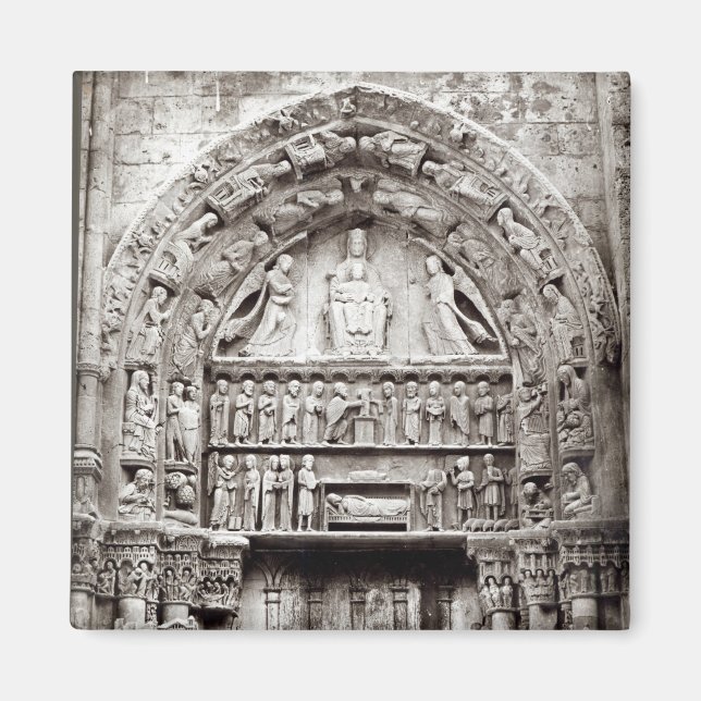 Rechts Bucht des Königlichen Portals, Mitte des 12 Magnet (Vorne)