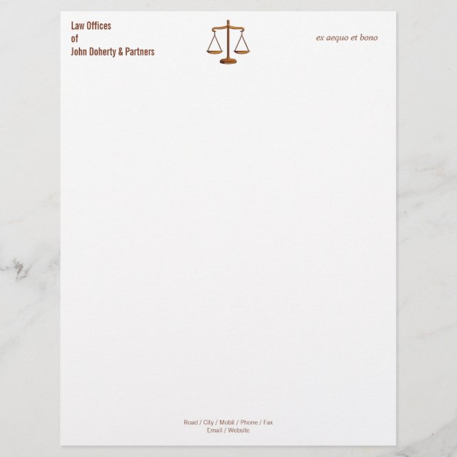 RECHTSÄmter Briefbogen (Vorderseite)