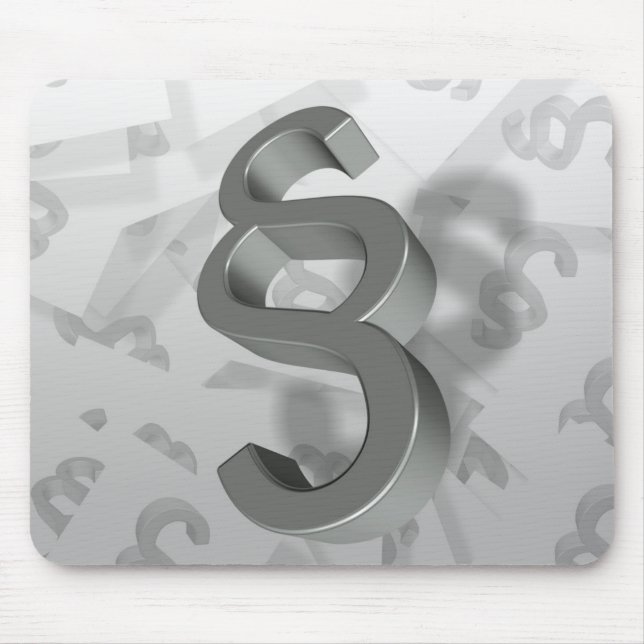 Rechtsanwalt am Gesetz Mousepad (Vorne)