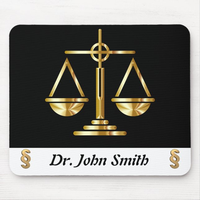 Rechtsanwalt auf der juristischen Seite Mousepad (Vorne)