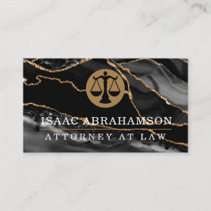 Rechtsanwalt Black Agate Visitenkarte