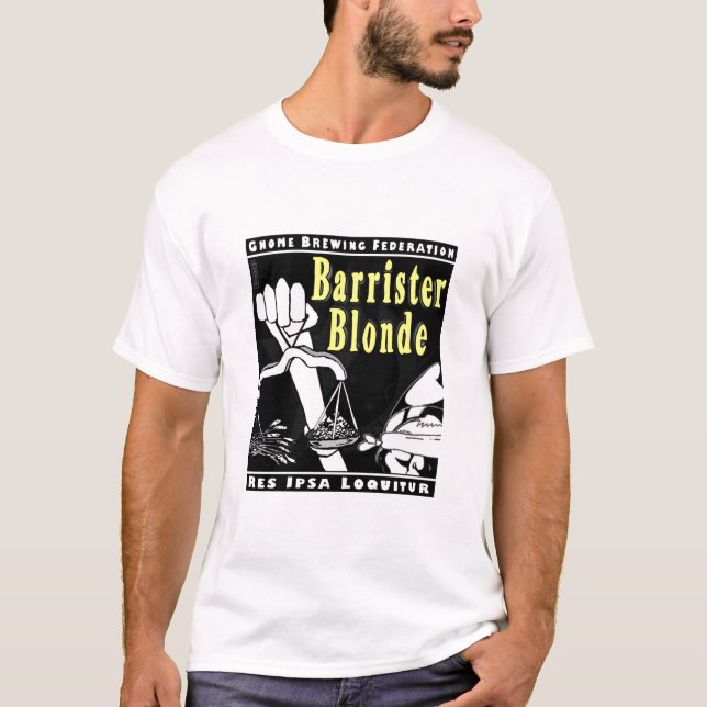 Rechtsanwalt-Blondine T-Shirt (Vorderseite)