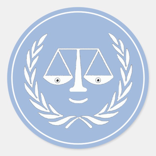 Rechtsanwalt Classic Round Sticker für Abschluss d (Vorderseite)