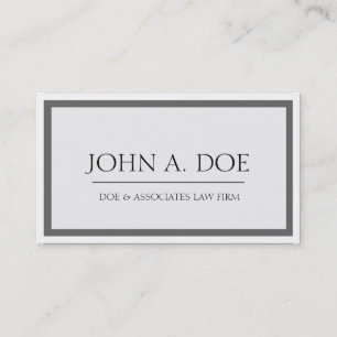 Rechtsanwalt dunkelgraue/weiße Grenze Visitenkarte