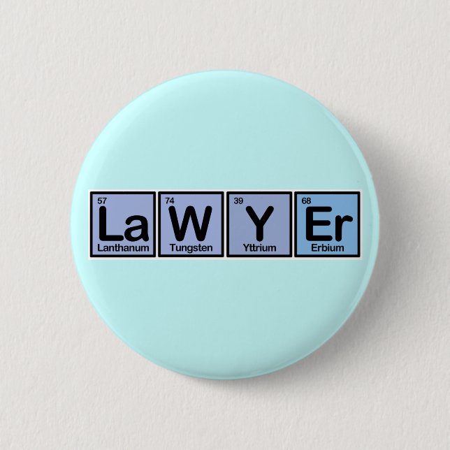 Rechtsanwalt gemacht von den Elementen Button (Vorderseite)