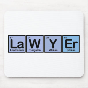 Rechtsanwalt gemacht von den Elementen Mousepad