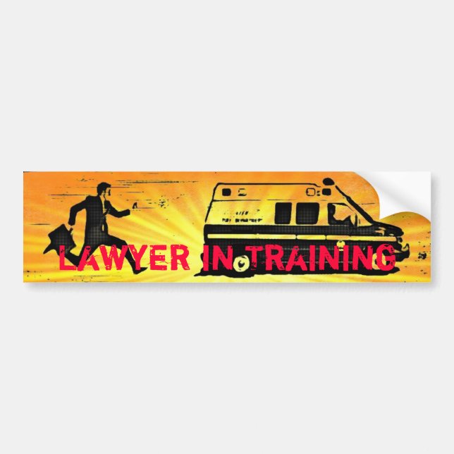 Rechtsanwalt im Training Autoaufkleber (Vorne)
