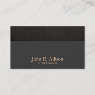 Rechtsanwalt in Simple Classic Black Visitenkarte