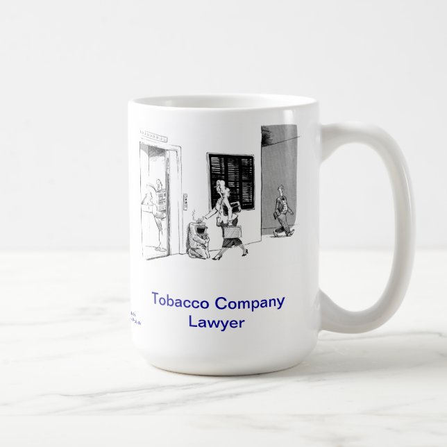 Rechtsanwalt-Kaffee-Tasse Dead Lawyer™ Tobacco Kaffeetasse (Rechts)