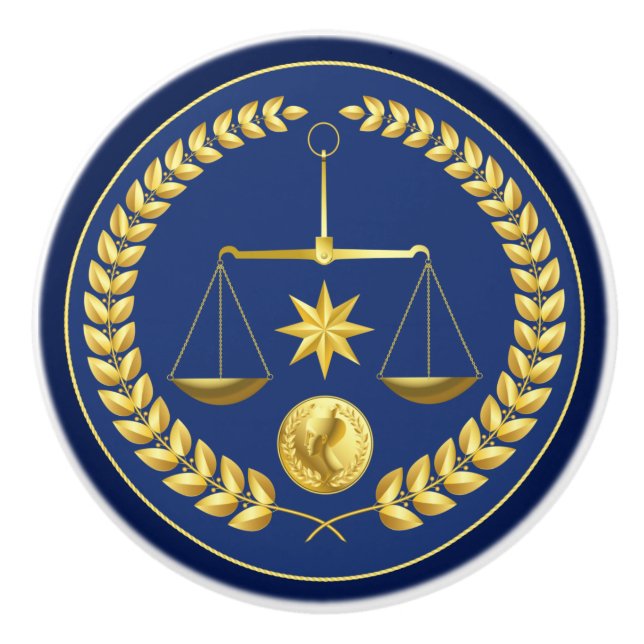 Rechtsanwalt Keramikknauf (Vorderseite)