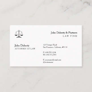 Rechtsanwalt | Klasse Visitenkarte
