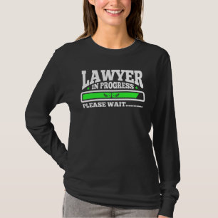 Rechtsanwalt-laufender lustiger juristische T-Shirt