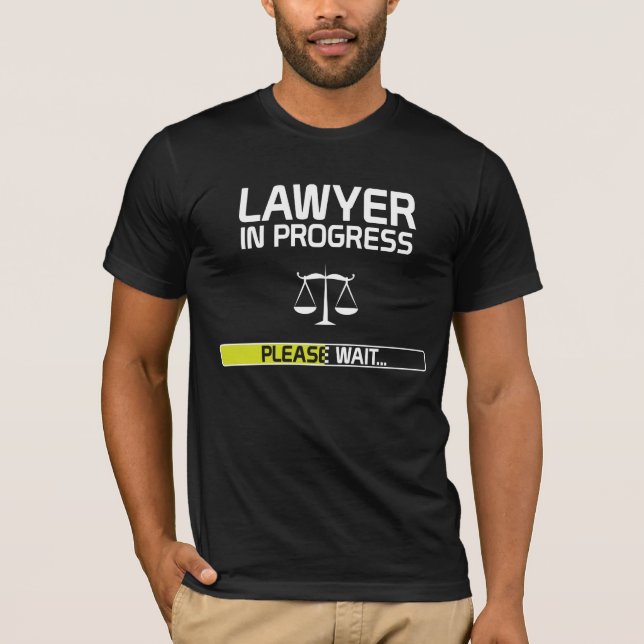 Rechtsanwalt-laufender lustiger juristische T-Shirt (Vorderseite)