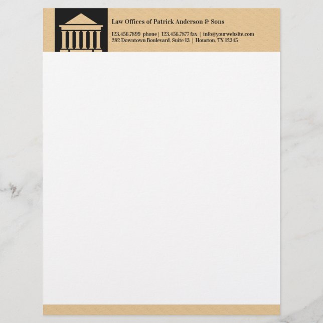 Rechtsanwalt Letterhead Briefkopf (Vorderseite)