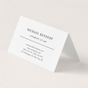 Rechtsanwalt Minimalistisch Classical Pro Linen Visitenkarten
