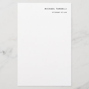 Rechtsanwalt Minimalistischer Klassischer Profi Briefpapier
