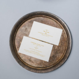 Rechtsanwalt mit "Law-Gold-Scale-Visitenkarte" Visitenkarte